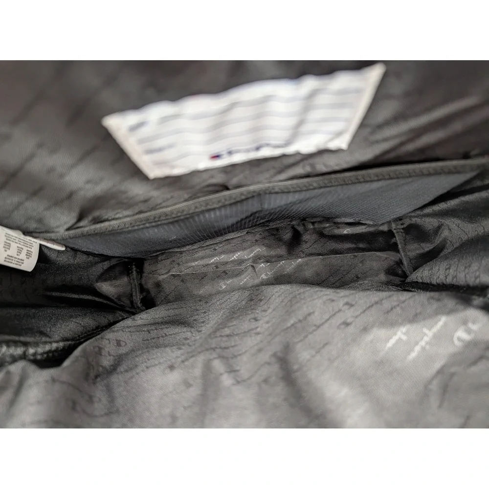 Champion Backpack Gray Jersey Knit Logo School Travel Bag One Size